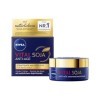 NIVEA VITAL SOJA Soin de nuit raffermissant anti-âge, soin du visage riche pour peaux matures à lextrait naturel de soja, cr