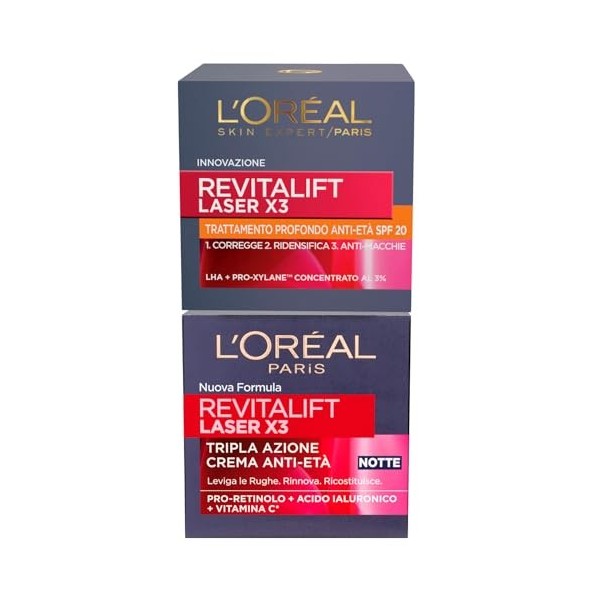 LOréal Paris Revitalift Laser X3 Traitement anti-âge de nuit et en profondeur