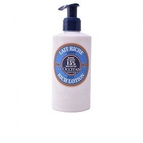 LOCCITANE - Lait Corps Riche Karité Bio - Riche en Beurre de Karité 15% - Hydratant & Nourrissant - Peau Sèche - 250 ML