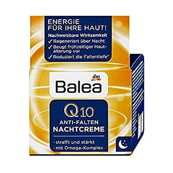 Balea Crème de nuit anti-rides Q10 50 ml