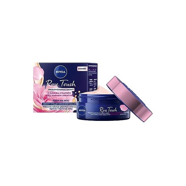 NIVEA Crème de nuit anti-rides Rose Touch 50 ml