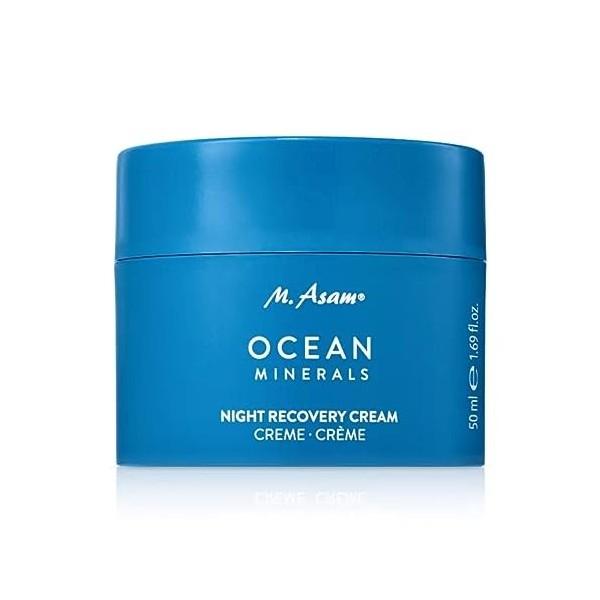 M. Asam OCEAN MINERALS Crème de nuit régénérante 50 ml – Estompe les rides de déshydratation et hydrate intensément aux act