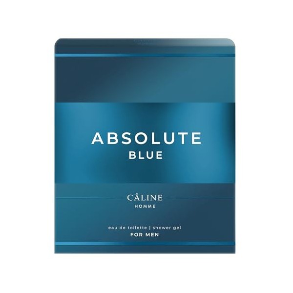 Caline Homme absolute blue Coffret cadeau Eau de toilette 60 ml + gel douche 100 ml