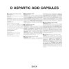 Bulk Capsules dacide aspartique D pur, 750 mg, paquet de 120, lemballage peut varier