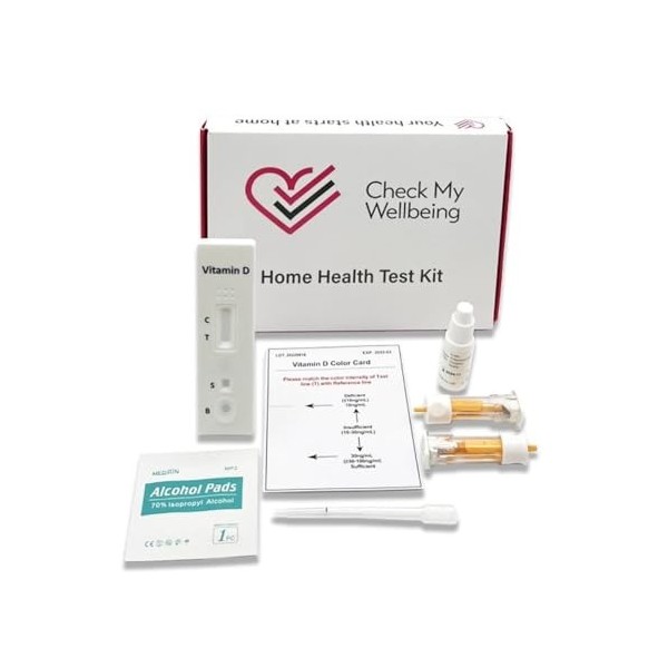 Check My Wellbeing Kit de test de carence en vitamine D