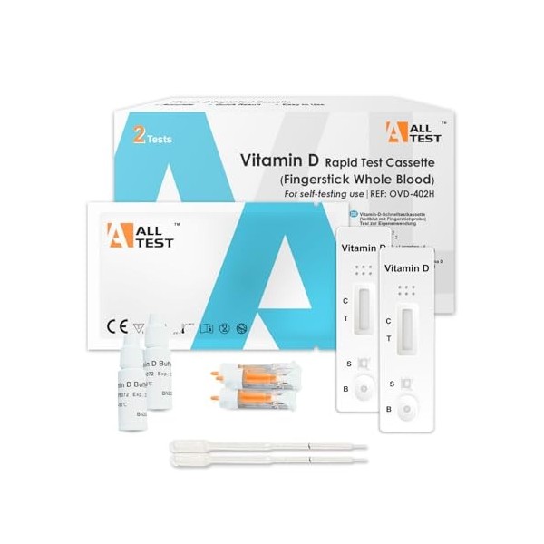 2 Test Vitamine D ALLTEST auto test vitamine d Test Vitamine D, kit Vitamine D, testeur Vitamine D, et test auto vitamine D T