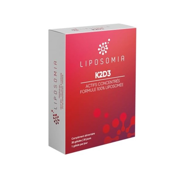 Prescription Nature - K2D3 - Complément Alimentaire Vitamines K2 et D3 - Ossature, Musculature, Système Immunitaire - Actif C