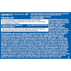 YAMAMOTO RESEARCH Vitamina D3 50mcg 60 Comprimés