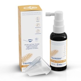 LiquiADEK® - Vitamines liquides A, D, E et K2 - Végétalien, soluble dans leau, biodisponibilité maximale grâce aux gouttelet
