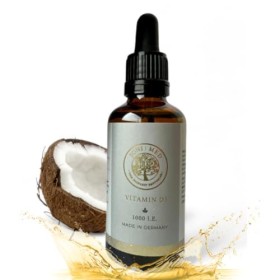 JONIMED Vitamine D3-1000 UI par goutte, hautement dosée dans lhuile de coco MCT pour une biodisponibilité élevée - 1700 gout