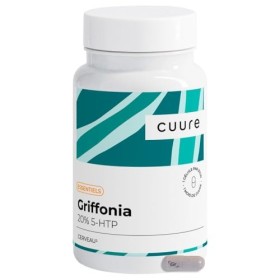 Griffonia 5-HTP Titré à 20% - CUURE - 30 Jours - 100mg de 5-HTP par Gélule - Sommeil, Anxiete, Stress - Précurseur de la Séro