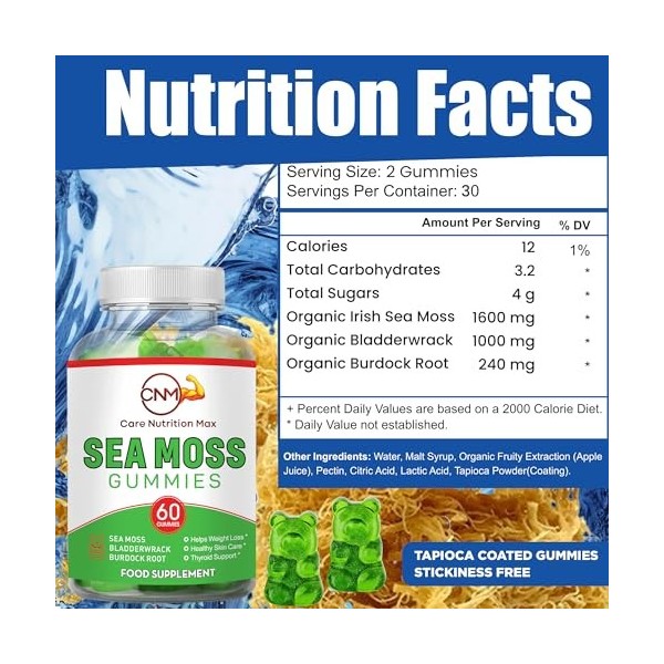 Gommes à la mousse de mer