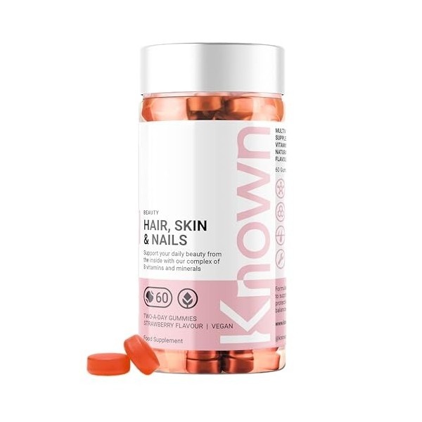 Vitamines gélatineuses par la nutrition connue | Boostez la santé de votre peau | Renforcez vos ongles et augmentez la croiss