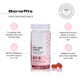 Vitamines gélatineuses par la nutrition connue | Boostez la santé de votre peau | Renforcez vos ongles et augmentez la croiss