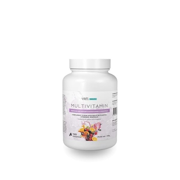 Multivitamines - 23 vitamines, Minéraux et Antioxydants - 120 comprimés