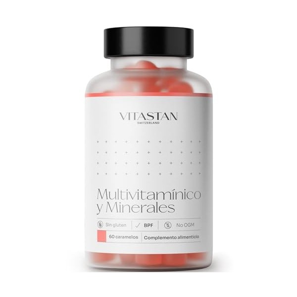 Gummies multivitamines Vitastan 60 - Vitamines B2, B6 et B12 - Contribuez au métabolisme énergétique - Renforce le système im