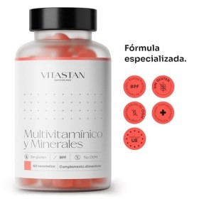 Gummies multivitamines Vitastan 60 - Vitamines B2, B6 et B12 - Contribuez au métabolisme énergétique - Renforce le système im