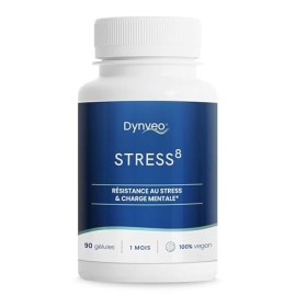 Complexe Stress – 8 Actifs Naturels pour le Stress et lÉquilibre Émotionnel - 90 gélules - 100% Vegan, Sans Additifs - Bien-