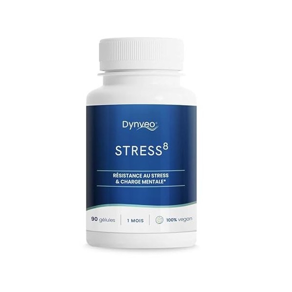 Complexe Stress – 8 Actifs Naturels pour le Stress et lÉquilibre Émotionnel - 90 gélules - 100% Vegan, Sans Additifs - Bien-