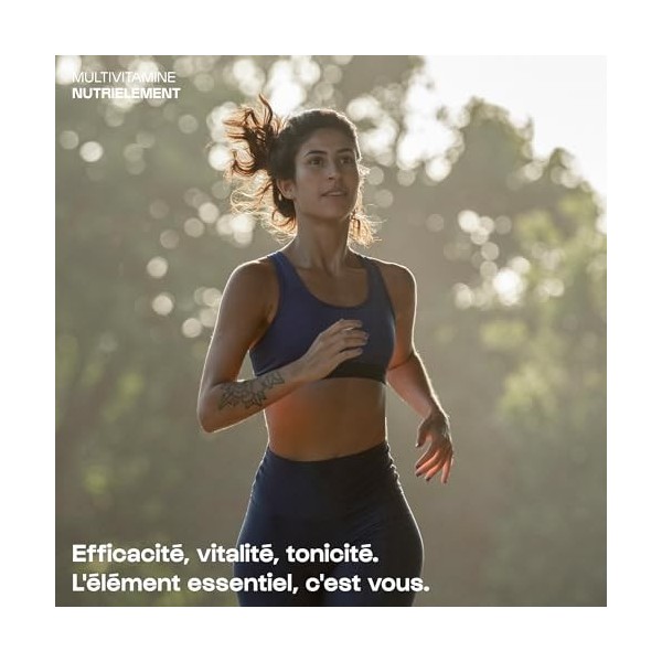 Nutrielement - Multivitamines 13 vitamines - 120 Gélules| Riche en vitamine D, C, E, B3, B5, B6, B1 • Santé et Sport • Renfor