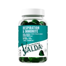 Valda Gummies Respiration & Immunité : Complément alimentaire à base de plantes, dhuile essentielle, de vitamine B6 et de hy