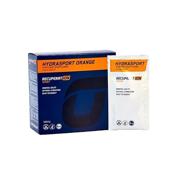 Recuperat-ion - Hydrasport Sports Drink, Hydratation optimale pour lexercice, Sels minéraux et énergie, Digestion facile, Bo