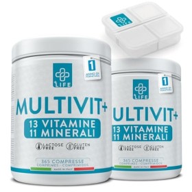 Multivitamines Et Minéraux 1 Par Jour 24 Vitamines et Mineraux PiuLife® Immunité Adulte Homme Femme Enfants, Vitalité Energie