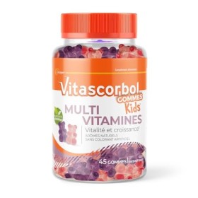 VITASCORBOL - Gommes Multivitamines – Vitamine C & D - Enfants dès 4 ans - Vitalité & Croissance - Complément alimentaire - 4
