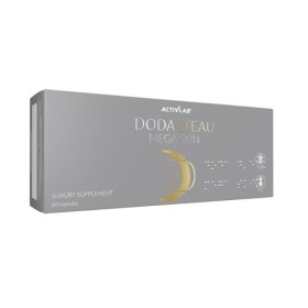 Activlab DODA DEAU Mega Skin, 60 gélules végétales | Propriétés hydratantes, apaise les irritations cutanées, élasticité de 