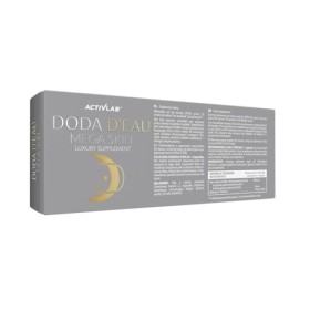 Activlab DODA DEAU Mega Skin, 60 gélules végétales | Propriétés hydratantes, apaise les irritations cutanées, élasticité de 