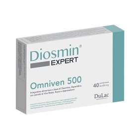 Dulàc - Complément pour Circulation Veineuse et Lymphatique, Jambes Lourdes, Varices et Hémorroïdes Omniven 500 40 Comprimés 