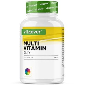 Multivitamin Daily - 450 comprimés avec formes bioactives - 15 mois de réserve - Minéraux précieux & toutes les vitamines A-Z