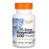 Doctors Best Trans-Resveratrol 600-600mg - 60 Capsules Végétales - Antioxydant Puissant pour une Santé Optimale