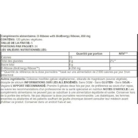 Doctors Best D-Ribose, 850mg - 120 Gélules Végétales | Énergie Naturelle | Soutien Cardiovasculaire