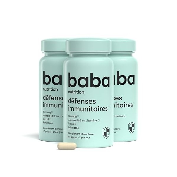 Baba Nutrition Immune Booster Complément Alimentaire Pour Renforcer Votre Système De Défense Naturel | Riche En Vitamines Et 
