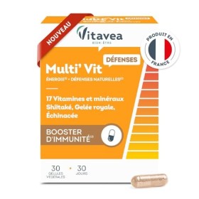 VITAVEA BIEN-ETRE - Multivit Défenses - Complément alimentaire immunité - Vitamine C, Vitamine D, Vitamines B6, B12, gelée r