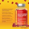 Multivitamines Gummies Adulte | 14 Vitamines Minéraux Essentiels - Vitamine A, Vitamine B12, Vitamine C, Vitamine D et Zinc |