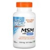 Doctors Best MSM avec OptiMSM Vegan, 1500mg - 120 gélules végétales - Soutien pour la Mobilité Articulaire