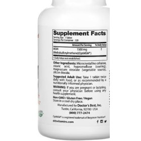 Doctors Best MSM avec OptiMSM Vegan, 1500mg - 120 gélules végétales - Soutien pour la Mobilité Articulaire