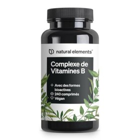 Complexe de Vitamines B – 240 comprimés – avec 8 vitamines B essentielles et cofacteurs – avec formes bioactives – végane, ha