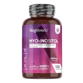 Myo Inositol 4000mg - Enrichi en Vitamines B6, B9 Acide Folique, Chrome - Bien-Être Femme - Pour Métabolisme Énergétique, Gly