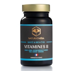 Naturathéra VITAMINES B B1, B2, B3, B5, B6, B8, B9, B12 Complément Alimentaire Fatigue, Immunité, Bien-Être, Stress Oxydati