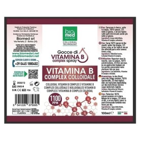 Vitamine B colloïdale avec vitamines B6, B9, B12. Complexe de vitamines B colloïdal. Les vitamines B jouent un rôle dans la c