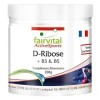 Fairvital | D-Ribose en poudre - combiné avec des vitamines B3 et B5 - VÉGAN - 300g