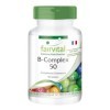 Fairvital | Vitamin B Complex - boite de 3 mois - avec la Vitamine B1, B2, B3, B6, B12, acide folique, choline, inositol et B