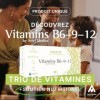 Complexe Vitamines B6-B9-B12 | Contribution Normale à la Réduction de la Fatigue et au Métabolisme Énergétique | 96 Gélules S