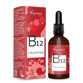 Vitamine B12 Liquide Vegavero® | VEGAN | 60ml | 500 μg | Ratio 4:1 Methylcobalamin et Adenosylcobalamin | Défense Immunitaire