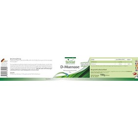 Fairvital | D-Mannose 150g poudre - enrichie en vitamine B2-100% pur et 100% végan - hautement dosé - qualité testée - Made i