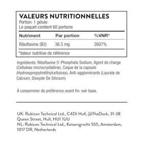 Thorne Riboflavin 5-Phosphate - Forme Bioactive de la Vitamine B2 pour le Soutien de la Méthylation - 60 Capsules