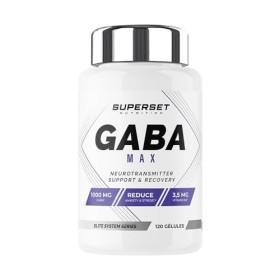 Superset Nutrition - Gaba Max 120 capsules végétales - Favorise un sommeil réparateur et aide à améliorer la récupération m